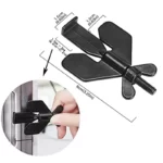 Serrure de porte portable pour hôtel, serrure de porte privée pour toutes les portes, butée de porte antivol pour la sécurité à domicile 6
