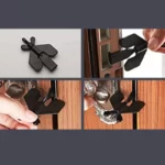 Serrure de porte portable pour hôtel, serrure de porte privée pour toutes les portes, butée de porte antivol pour la sécurité à domicile