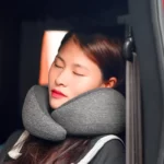 Travel Car Neck Memory Foam Pillow U-shaped Portable Auto Headrest Pillow Adjustable Traveling Sleeping Car Airplane Neck Pillow 2