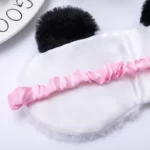 Masque de sommeil de dessin animé pour filles et adultes, masque de sommeil, masque pour les yeux, couverture pour les yeux de voyage, animal en peluche, doux, drôle, Nairobi, Orn 5