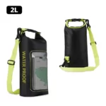 Sac de natation étanche en PVC pour sports de plein air, sacs mobiles, sac à main sec pour la dérive, le rafting, le surf, la salle de sport, les accessoires de plage, 2L, XA394Q