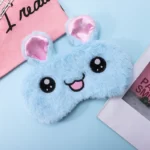 Masque de sommeil de dessin animé pour filles et adultes, masque de sommeil, masque pour les yeux, couverture pour les yeux de voyage, animal en peluche, doux, drôle, Nairobi, Orn