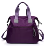 Sac à main en nylon pour femmes, grande capacité, sacoche imperméable décontractée, sac à bandoulière multifonction, fourre-tout de shopping 4
