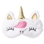 Masque de sommeil de dessin animé pour filles et adultes, masque de sommeil, masque pour les yeux, couverture pour les yeux de voyage, animal en peluche, doux, drôle, Nairobi, Orn 3