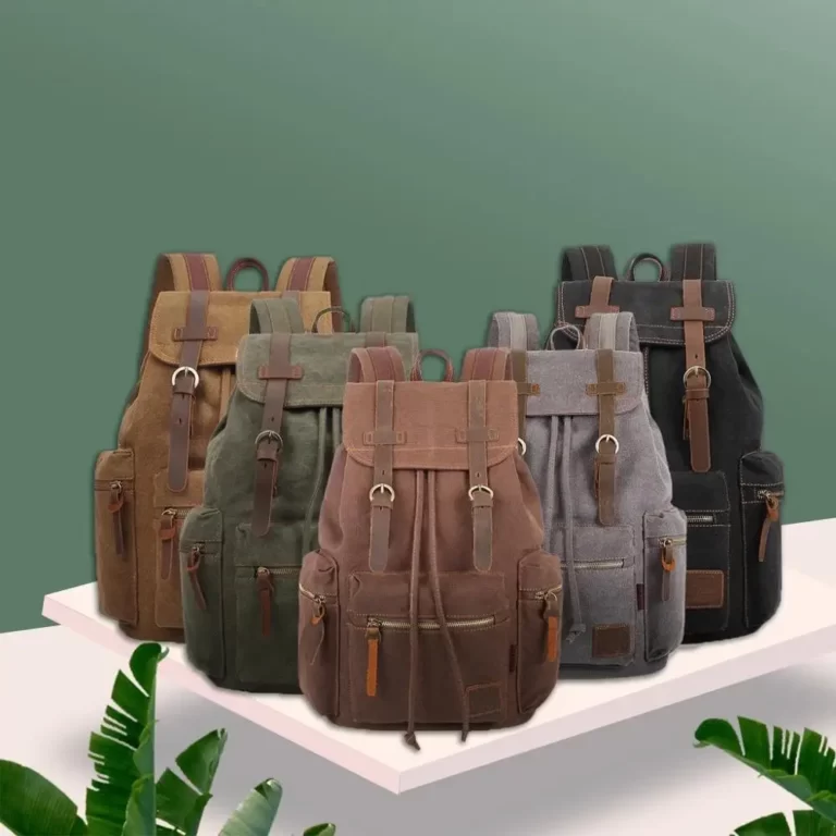 Sacs à dos en toile vintage hommes et femmes sacs de voyage étudiants décontracté pour randonnée voyage Camping sac à dos Mochila Masculina 2