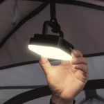 Lampe de camping LED avec chargement USB, lanterne de tente portable, lampe de poche d'urgence, quatrième vitesse de nuit, gradation, randonnée en plein air 2