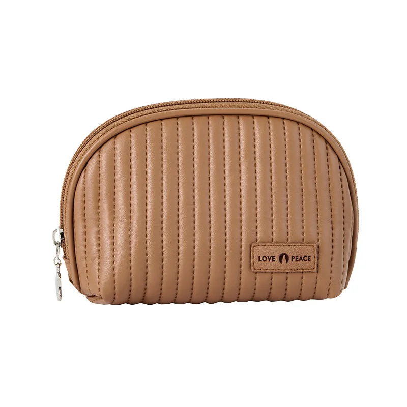 Trousse De Maquillage Femme Ksriylm - Petite Pochettes à Cosmétiques 26,7x20cm - Motifs Coeurs, Cerises, Léopard