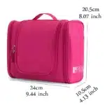 Sac de lavage de voyage, pochette à cosmétiques de grande capacité, hydrofuge, Portable, rangement de tri, sac de bain à Suspension multifonctionnel 5
