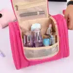 Sac de lavage de voyage, pochette à cosmétiques de grande capacité, hydrofuge, Portable, rangement de tri, sac de bain à Suspension multifonctionnel 3