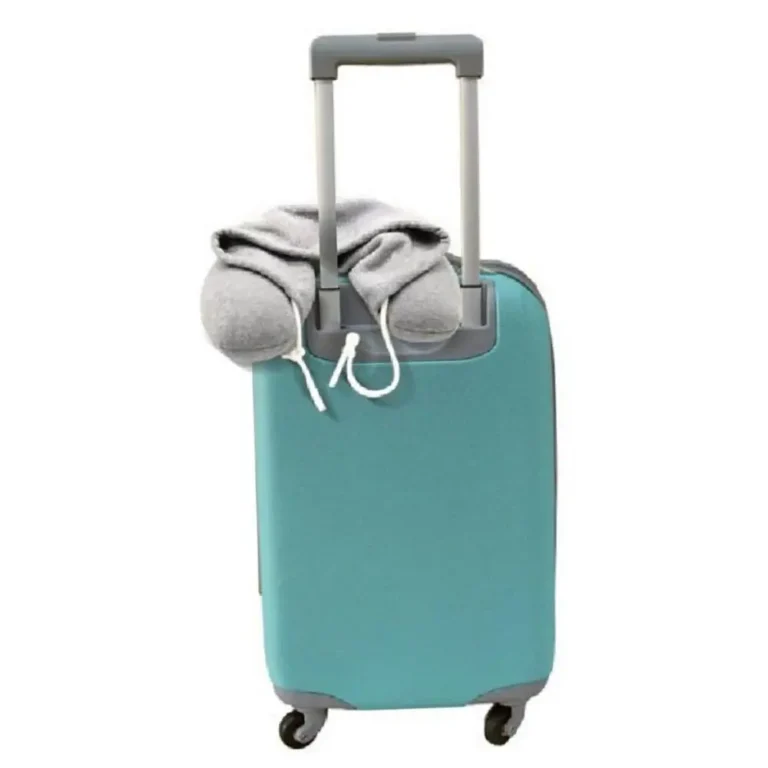 Oreiller d'avion en forme de U avec sweat à capuche, oreiller de voyage doux et confortable pour le cou 4